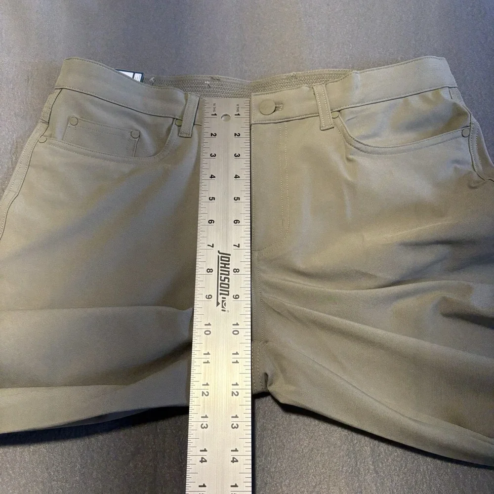 Greg Norman Tech Pants Men 32x34 Green Performance Golf Travel 4-Way Stretch NEW